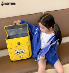 Balo Tiểu Học Chống Gù BEDDYBEAR Royal Spongebob Vàng Cho Bé GZ-VANG