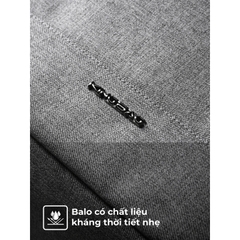 Balo laptop 15.6 inch KINGBAG Antony - Nhiều ngăn, nắp U zip, dung tích 20L, tối giản, gọn nhẹ, trượt nước