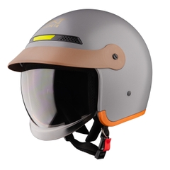 Mũ bảo hiểm 3/4 đầu GXT 139 kính âm - MBH chuẩn an toàn, tích hợp dải phản quang, phong cách retro, cá tính