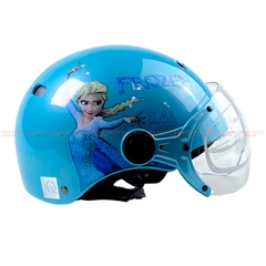 Mũ bảo hiểm trẻ em 1/2 đầu có kính PROTEC Kitty - MBH nửa đầu chuẩn an toàn, chắn gió bụi