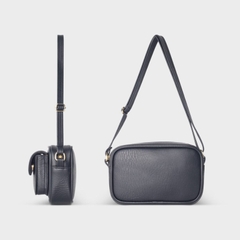 Túi đeo chéo da unisex dáng ngang FADODA FN11 gọn nhẹ vintage chống thấm nước, không bong tróc