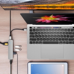 Cổng Chuyển Hyperdrive 4K Hdmi 6-In-1 Usb-C Hub For Macbook, Ipad,Pc & Usb-C Devices HD233B