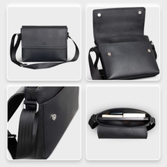 Túi đeo chéo da nam dáng ngang FADODA FDC19 - Business Casual, chống thấm, không bong tróc