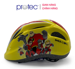 Mũ Bảo Hiểm Xe Đạp Trẻ Em PROTEC SMILE, Cho Bé Trai Từ 1-12 Tuổi, Họa Tiết Mạnh Mẽ Năng Động