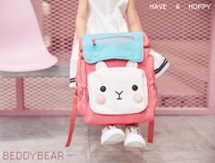 Balo Chống Gù BEDDYBEAR Cho Bé Gái Tiểu Học Thỏ Pipi Màu Hồng XS-HONG
