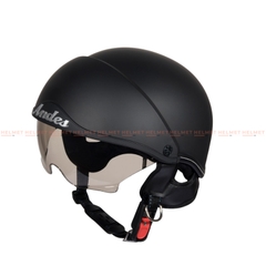 Mũ bảo hiểm 1/2 đầu kính âm ANDES 3S139 - MBH nửa đầu giấu kính cứng cáp, chịu va đập mạnh