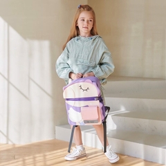 Balo Chống Gù Lớp 1-3 BEDDYBEAR Bé Gái Họa Tiết Kỳ Lân BJX-MQ-KYLAN