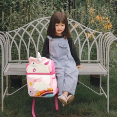 Balo Tiểu Học Chống Gù BEDDYBEAR Cute Bag Họa Tiết Kỳ Lân Unicorn Cho Bé Gái YE-KYLAN