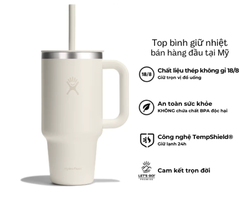 Ly giữ nhiệt Hydro Flask 32oz Around Travel Tumbler kèm ống hút