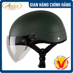 Mũ Bảo Hiểm nửa đầu có kính Asia MT-128K