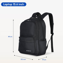 Balo laptop 15.6 inch STARGO Famil chất vải trượt nước, bền màu, siêu nhẹ, quai đeo thoáng khí