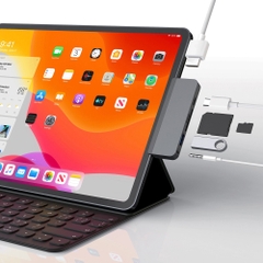 Cổng Chuyển Chuyên Dụng Hyperdrive 6-in-1 HDMI 4K/60Hz USB-C Hub For iPad Pro – HD319B