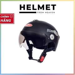 Mũ Bảo Hiểm Nửa Đầu Có Kính Andes 3S108ME-Nhám