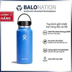 Bình giữ nhiệt Hydro Flask 32 oz Wide Flex Cap có nắp vặn