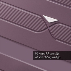 Vali Kéo Nhựa PP MR VUI 211 Xách Tay 20 Inch Gọn Nhẹ, Thời Trang