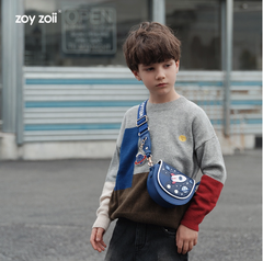 Túi đeo chéo cho bé Zoy Zoii da cao cấp cho bé Kid's Messenger Bag mã B22