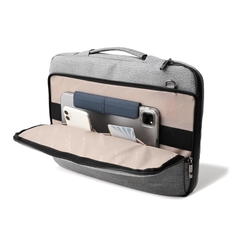 Túi chống sốc laptop 15.6 inch MR VUI 012 siêu nhẹ có dây đeo, vải trượt nước - Màu đen, xanh navy, xám