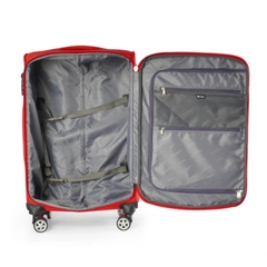 Vali kéo vải MR VUI 204 size ký gửi 24 inch - Khóa số TSA, bánh xe đôi xoay, có nametag, quai xách 2 chiều