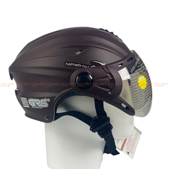 Mũ bảo hiểm 1/2 đầu size lớn GRS A760K có kính – Siêu Nhẹ, Cực Êm, Chống Trầy