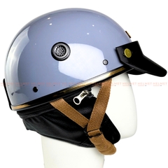 Mũ Bảo Hiểm 1/2 đầu HPRO HP03 PUG Version 2 có Ốp Da Bảo Vệ Tai Và Gáy - Nón Bảo Hiểm Nửa Đầu Nhiều Màu