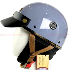 Mũ Bảo Hiểm 1/2 đầu HPRO HP03 PUG Version 2 có Ốp Da Bảo Vệ Tai Và Gáy - Nón Bảo Hiểm Nửa Đầu Nhiều Màu