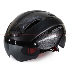 Mũ bảo hiểm xe đạp có kính PROTEC WIN 001 (018) - MBH thể thao kính nam châm hiện đại, chuẩn an toàn, êm nhẹ, thoáng khí