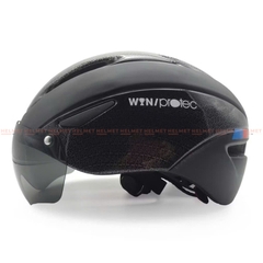 Mũ bảo hiểm xe đạp có kính PROTEC WIN 001 (018) - MBH thể thao kính nam châm hiện đại, chuẩn an toàn, êm nhẹ, thoáng khí