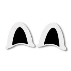 [CHÍNH HÃNG] Phụ kiện tai mèo 2 màu gắn mũ bảo hiểm trang trí siêu dễ thương, thời trang, đáng yêu vô hạn (bộ 2 cái)