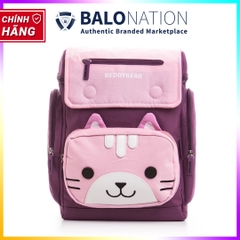 Balo Chống Gù Lớp 1-3 BEDDYBEAR Cho Bé Gái Tiểu Học Thỏ Pipi Màu Tím BJX-XS-002-TIM
