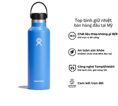 Bình giữ nhiệt Hydro Flask 21 Oz Standard Flex Cap có nắp xoay
