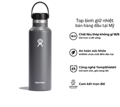 Bình giữ nhiệt Hydro Flask 21 Oz Standard Flex Cap có nắp xoay
