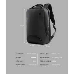 Balo Laptop Cao Cấp 15.6 inch KINGBAG APOLLO