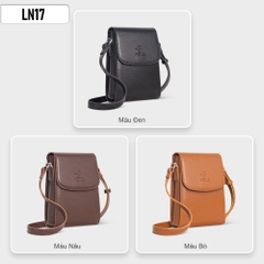 Túi đeo chéo da mini cho nữ PETLA LN17 - Đựng phụ kiện nhỏ gọn, thời trang, chống thấm
