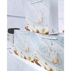 Túi giấy chống nước cao cấp T-MAG | Túi xách giấy thời trang, bền đẹp, họa tiết marble sang trọng, đựng quà, shopping