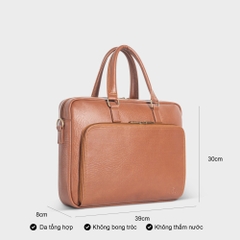 Cặp xách da công sở Laptop 15.6 inch FADODA FCD301 - Lịch lãm, nhiều ngăn, chống thấm nước