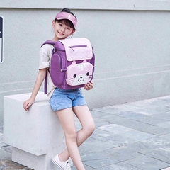 Balo Chống Gù Lớp 1-3 BEDDYBEAR Cho Bé Gái Tiểu Học Thỏ Pipi Màu Tím BJX-XS-002-TIM