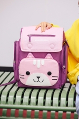 Balo Chống Gù Lớp 1-3 BEDDYBEAR Cho Bé Gái Tiểu Học Thỏ Pipi Màu Tím BJX-XS-002-TIM