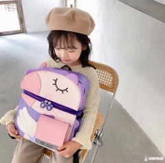 Balo Chống Gù Lớp 1-3 BEDDYBEAR Bé Gái Họa Tiết Kỳ Lân BJX-MQ-KYLAN