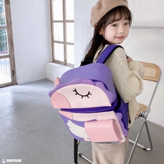 Balo Chống Gù Lớp 1-3 BEDDYBEAR Bé Gái Họa Tiết Kỳ Lân BJX-MQ-KYLAN