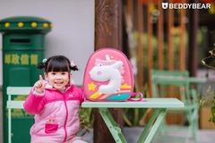 Balo Mẫu Giáo Chống Thất Lạc Cho Bé Gái BEDDYBEAR Kỳ Lân Unicorn Hồng ZS-KYLAN