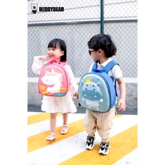 Balo Mẫu Giáo Chống Thất Lạc Cho Bé Gái BEDDYBEAR Kỳ Lân Unicorn Hồng ZS-KYLAN