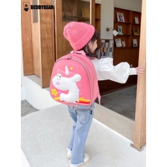Balo Mẫu Giáo Chống Thất Lạc Cho Bé Gái BEDDYBEAR Kỳ Lân Unicorn Hồng ZS-KYLAN