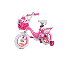 Xe đạp 3 bánh trẻ em Thống Nhất Princess TE12 giỏ trái tim (Phù hợp với trẻ từ 2 đến 6 tuổi) - Hàng chính hãng