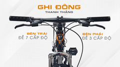 Xe đạp Tekko thể thao R100 cỡ bánh 24 inch (Phù hợp với người cao từ 1m35 đến 1m60)