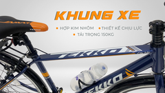 Xe đạp Tekko thể thao City C300 Khung nhôm cao cấp - Phù hợp với người cao từ 1m45 trở lên
