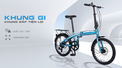 Xe đạp thể thao TEKKO G1 20 inch - xe đạp gấp khung tiện lợi