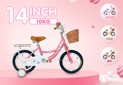 Xe đạp Tekko 3 bánh trẻ em Lotus Khung thép, 4 cỡ bánh phù hợp cho bé từ 2 đến 9 tuổi