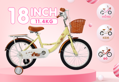 Xe đạp Tekko 3 bánh trẻ em Lotus Khung thép, 4 cỡ bánh phù hợp cho bé từ 2 đến 9 tuổi