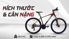 Xe đạp thể thao Tekko S100 Khung nhôm cao cấp, cỡ 26 inch Phù hơp với người cao từ 1m45 trở lên