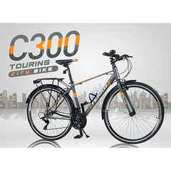 Xe đạp Tekko thể thao City C300 Khung nhôm cao cấp - Phù hợp với người cao từ 1m45 trở lên